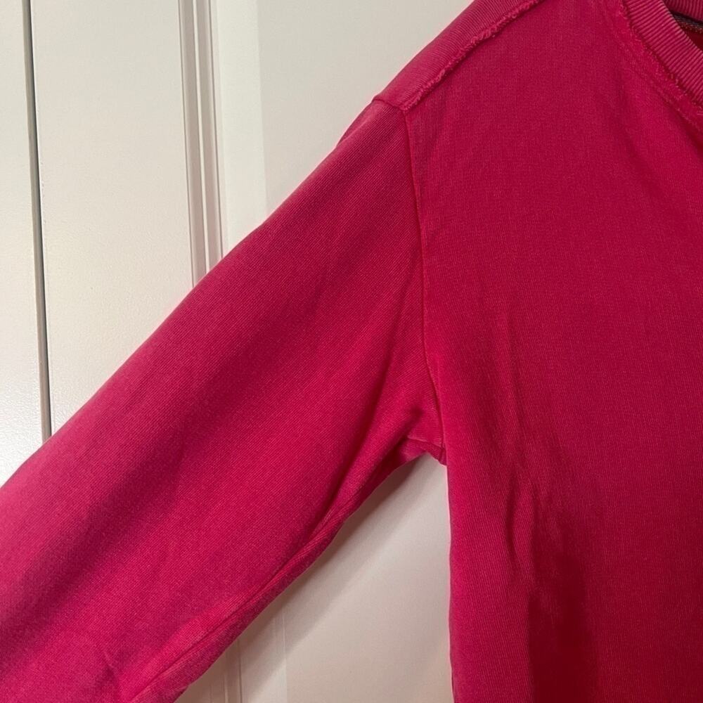 ANTHROPOLOGIE Pilcro Split Hem Tunic Pink Sweatshirt Pullover | S‌‌mall - Picture 9 of 13